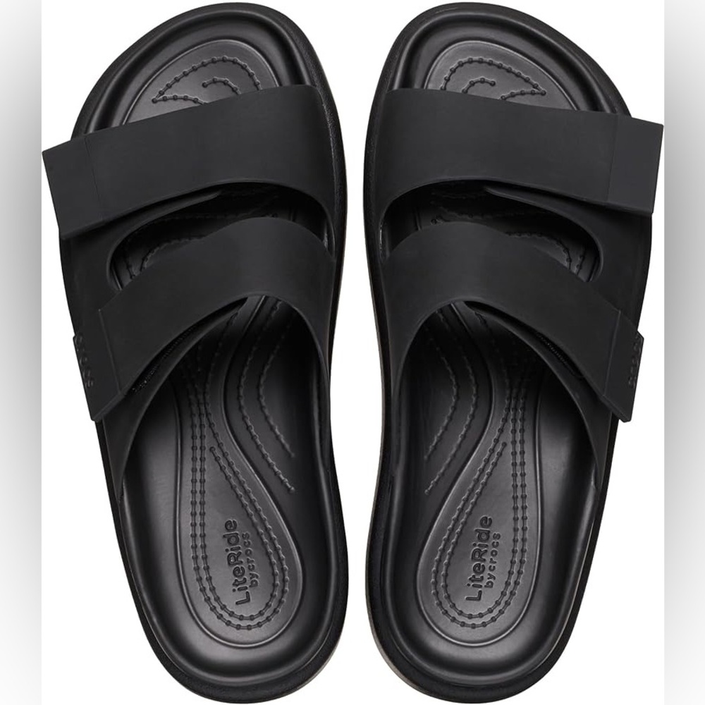 CROCS Black Brooklyn Luxe Sandals